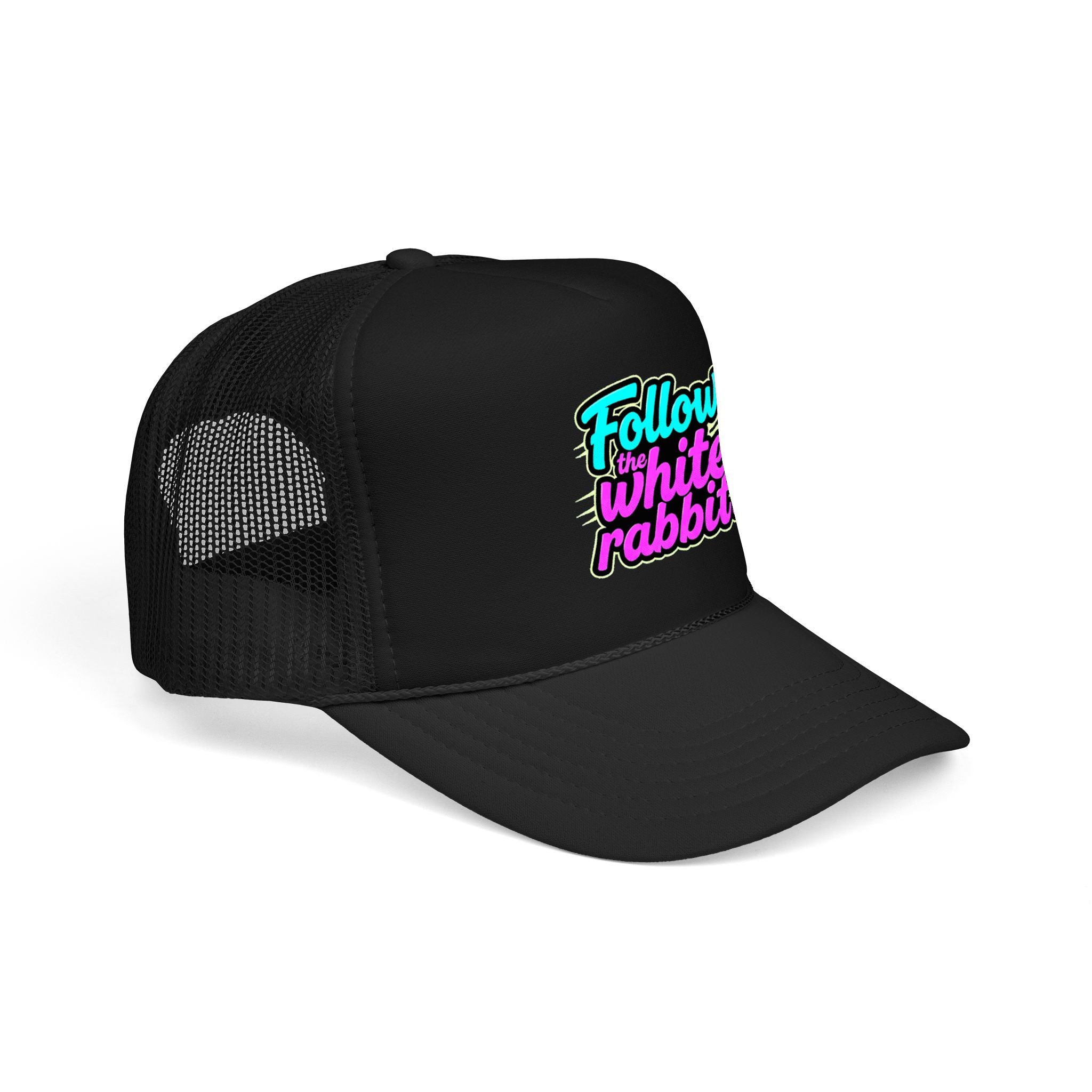 "Follow The White Rabbit" Big Foam Trucker