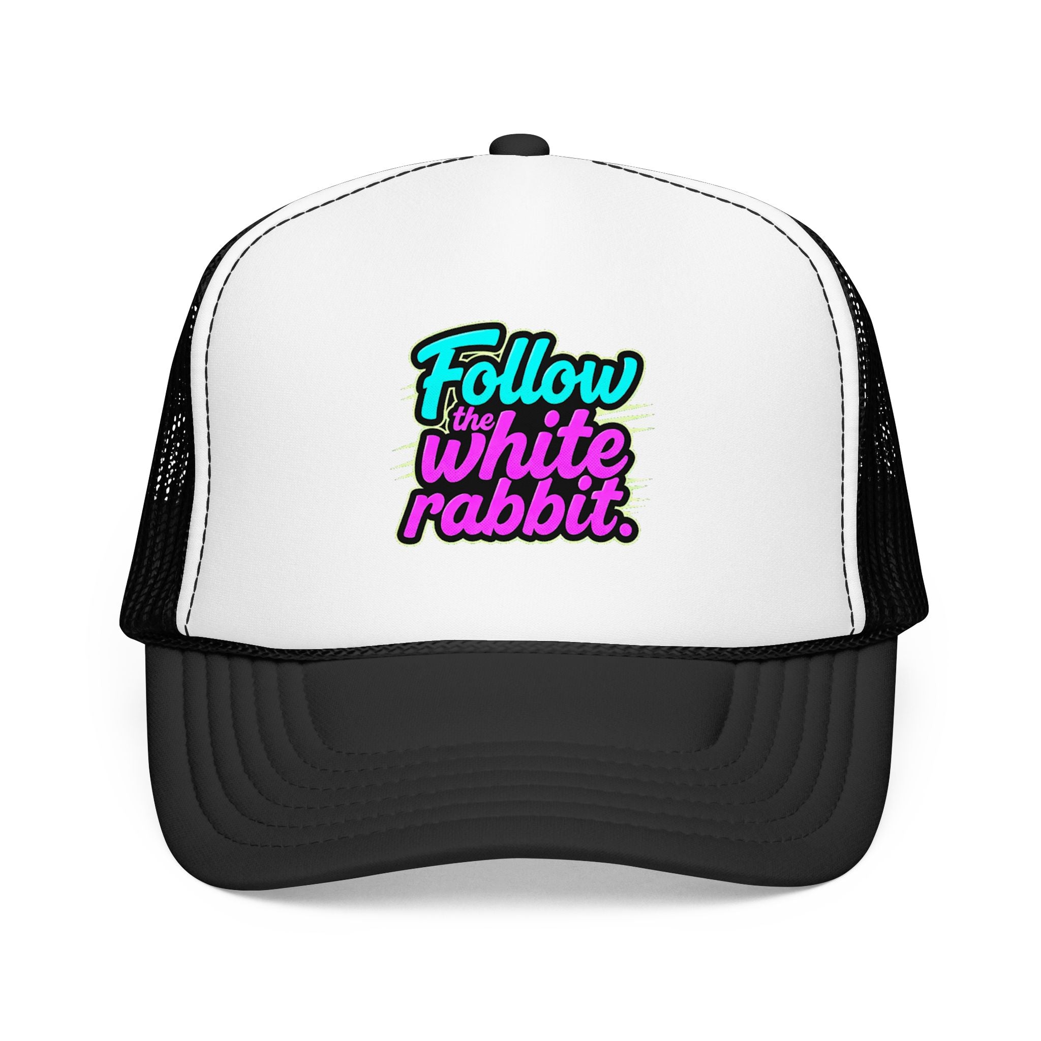 "Follow The White Rabbit" Big Foam Trucker