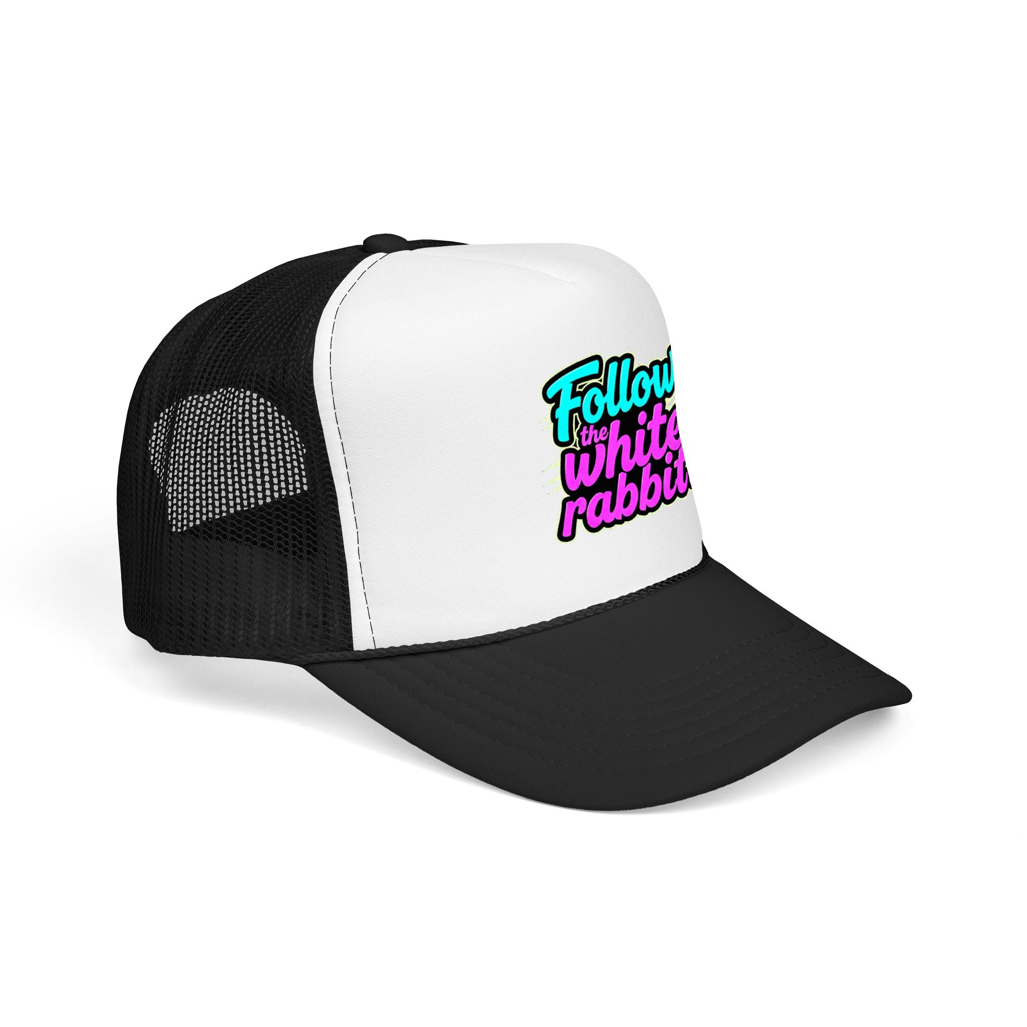 "Follow The White Rabbit" Big Foam Trucker