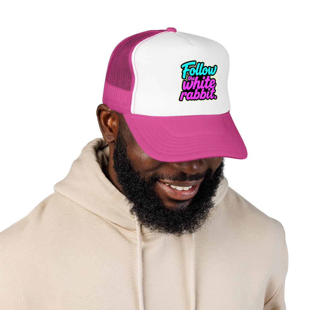 "Follow The White Rabbit" Big Foam Trucker