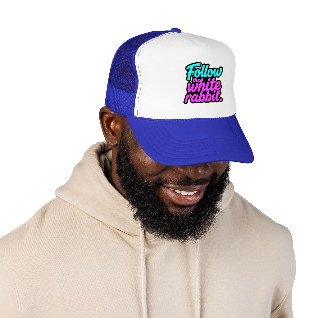 "Follow The White Rabbit" Big Foam Trucker