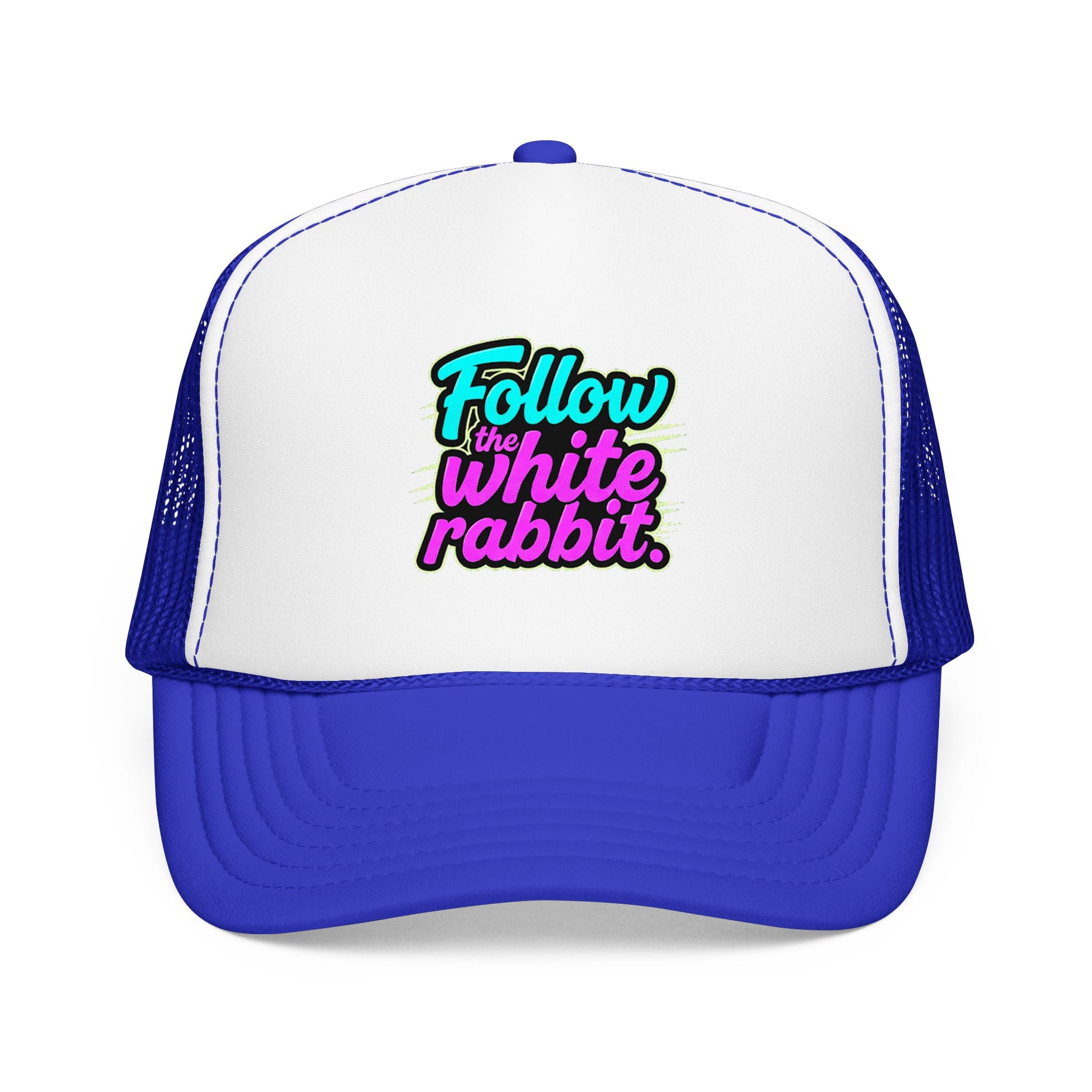 "Follow The White Rabbit" Big Foam Trucker