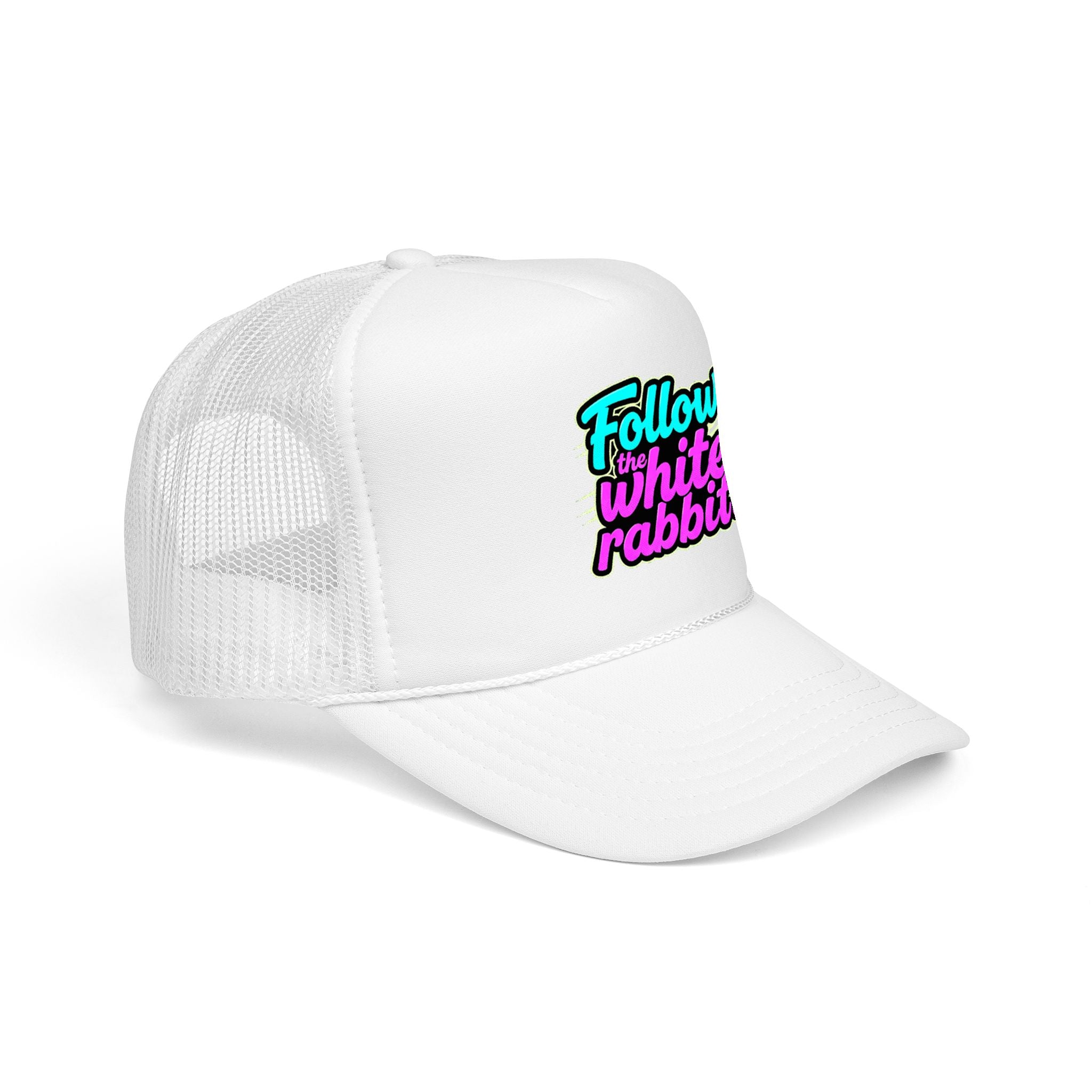 "Follow The White Rabbit" Big Foam Trucker