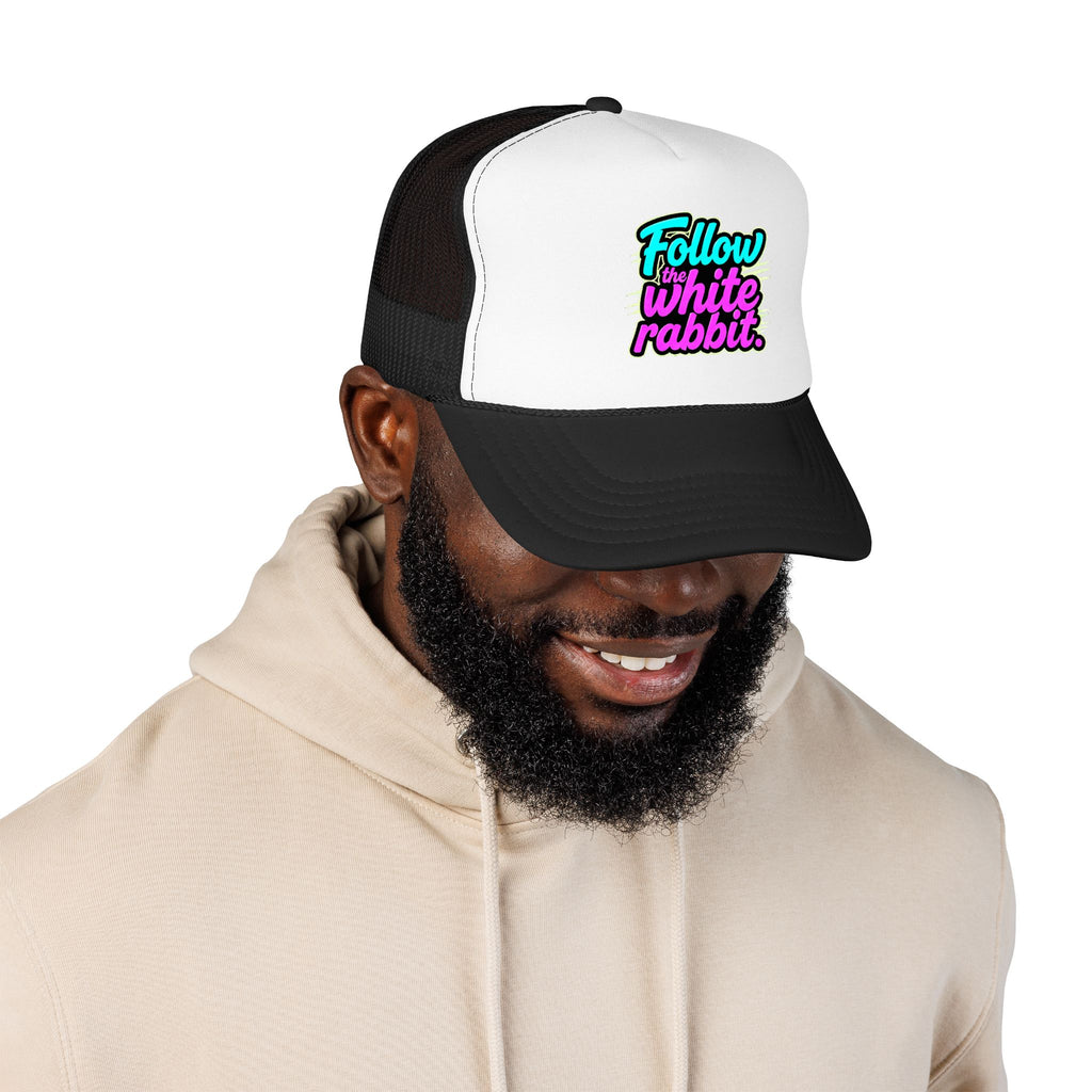 "Follow The White Rabbit" Big Foam Trucker