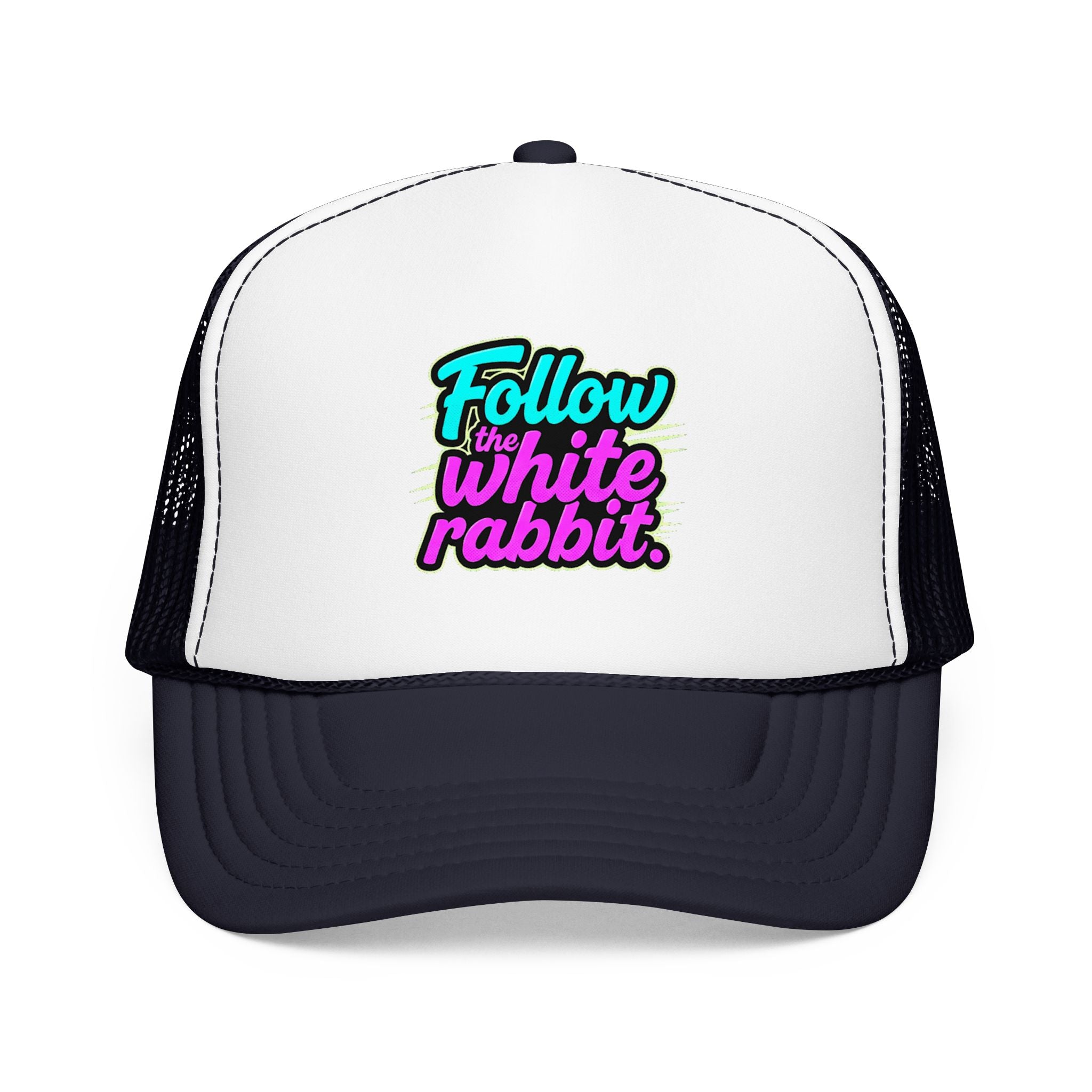 "Follow The White Rabbit" Big Foam Trucker