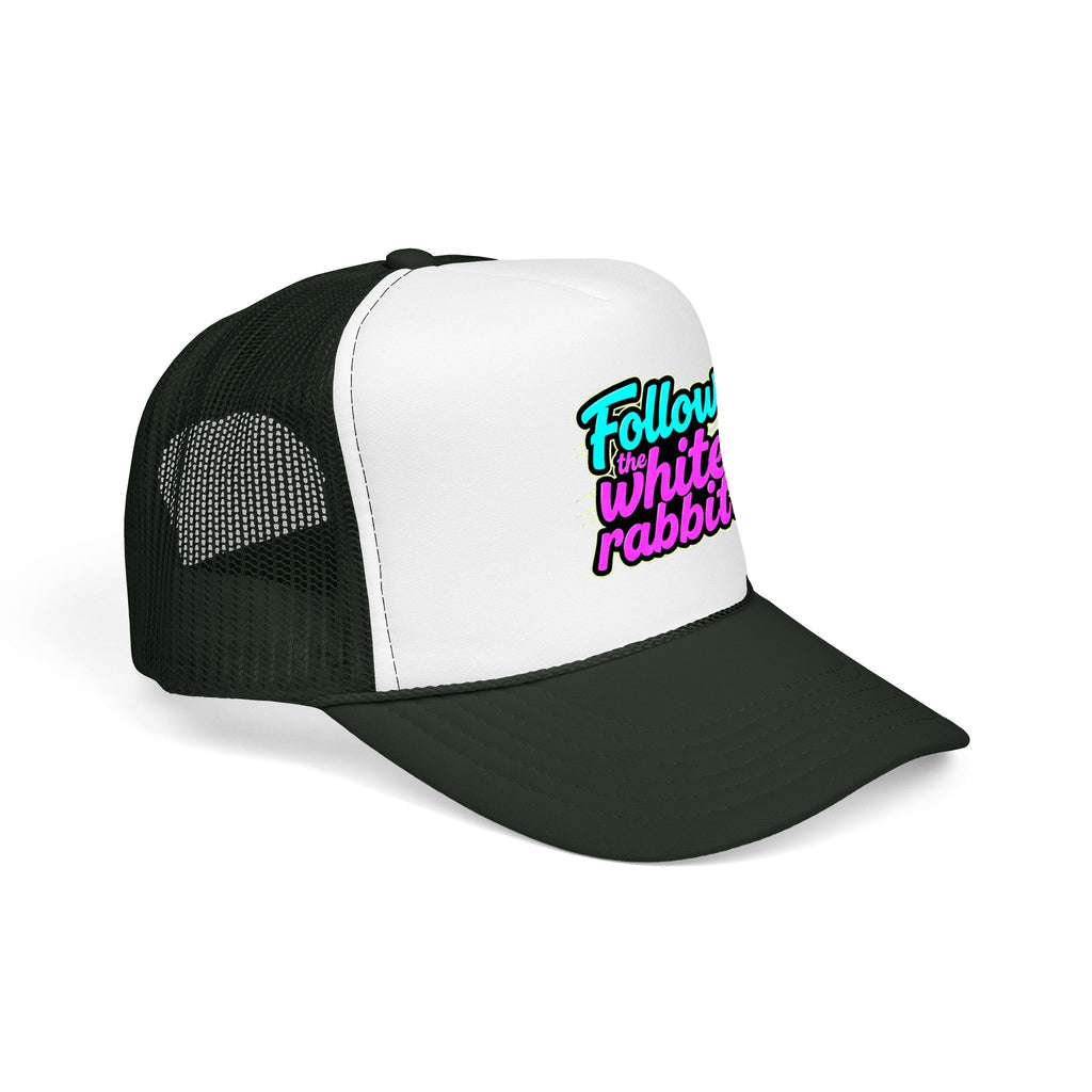 "Follow The White Rabbit" Big Foam Trucker