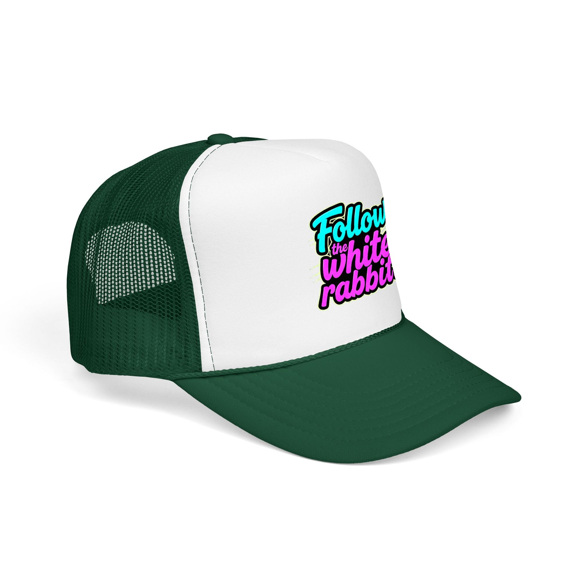"Follow The White Rabbit" Big Foam Trucker