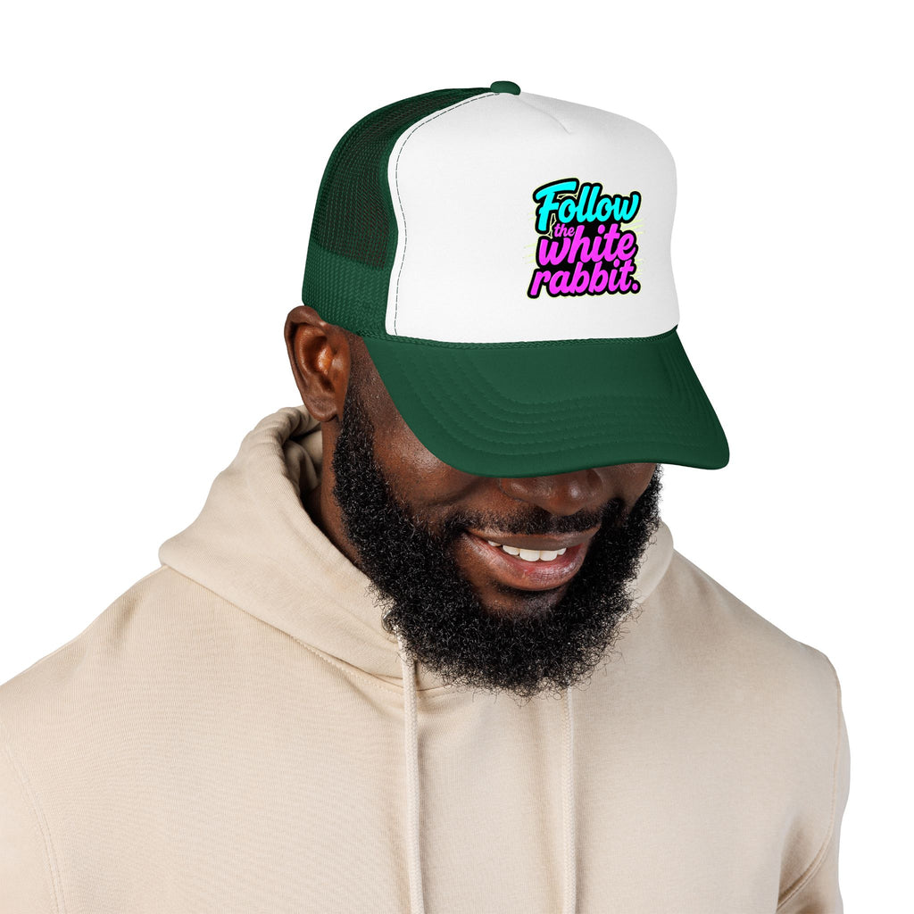 "Follow The White Rabbit" Big Foam Trucker