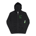 "Follow the white rabbit" Full Zip Hoodie