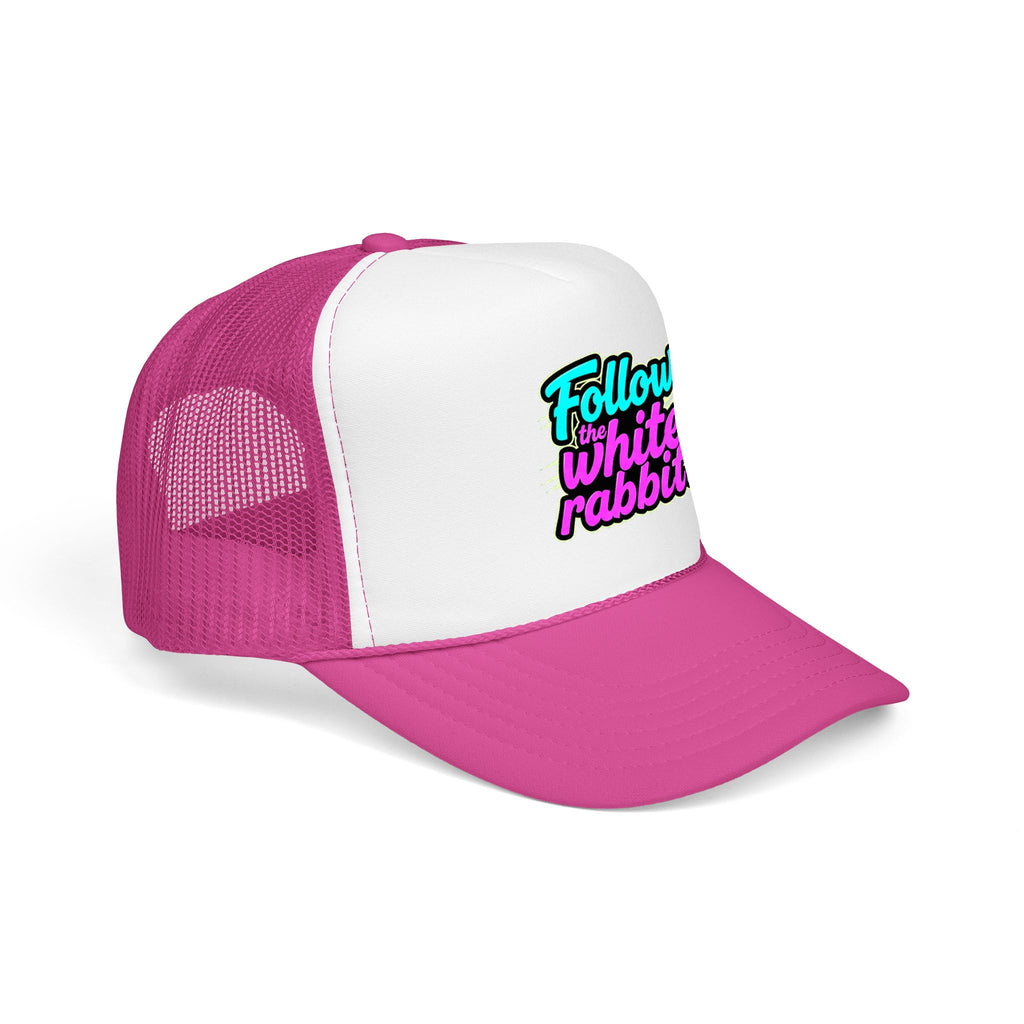 "Follow The White Rabbit" Big Foam Trucker